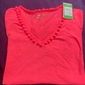 V neck short sleeve shirt